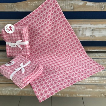 Tkaná bavlnená super soft ružová, 50 x 70 cm, (1 bal/ 3 ks) Tkaná bavlnená super soft ružová, 50 x 70 cm, (1 bal/ 3 ks)