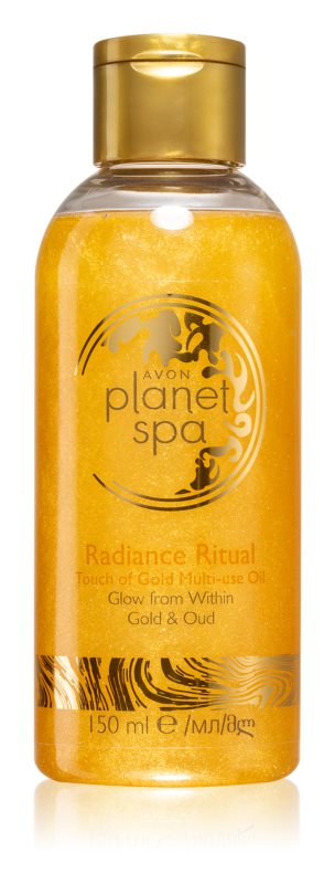 Rozžiaruujúci olej do kúpeľa, na telo a vlasy s čiastočkami zlata 'Radiance Ritual, 150 ml Rozžiaruujúci olej do kúpeľa, na telo a vlasy s čiastočkami zlata 'Radiance Ritual, 150 ml