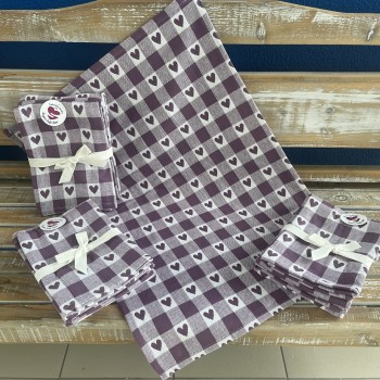 Tkaná bavlnená super soft fialová, 50 x 70 cm, (1 bal/ 3 ks) Tkaná bavlnená super soft fialová, 50 x 70 cm, (1 bal/ 3 ks)